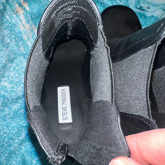 Worn 1x Steve Madden black platform boots. Women’s size 8 - Picture 6 of 13